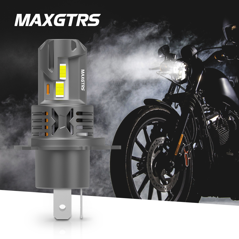 Universal Motorcycle Led Headlight Projector - 1Pcs H4 Motorcycle LED Headlight Bulb