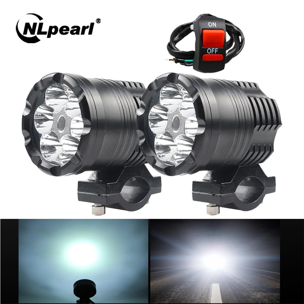 Universal Motorcycle Led Headlight Projector - NLpearl 60W Motorcycle LED Headlight Spotlight