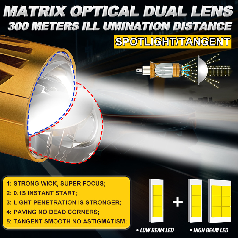 5000W H4 LED Headlight Bulb Pr - Universal Motorcycle Led Headlight Projector ulasan dan harga