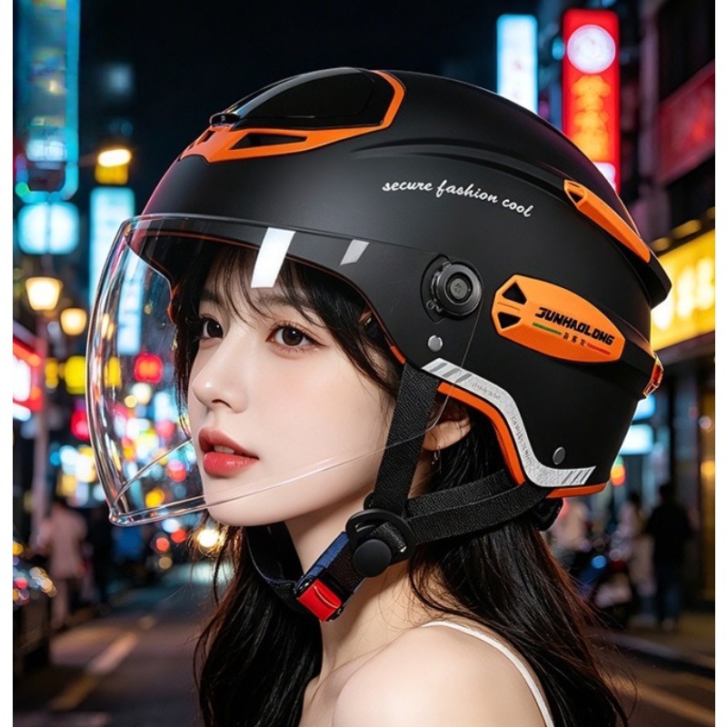 Summer Vintage Motorcycle Helm - Dual Visor Motorcycle Racing Helmet ulasan dan harga