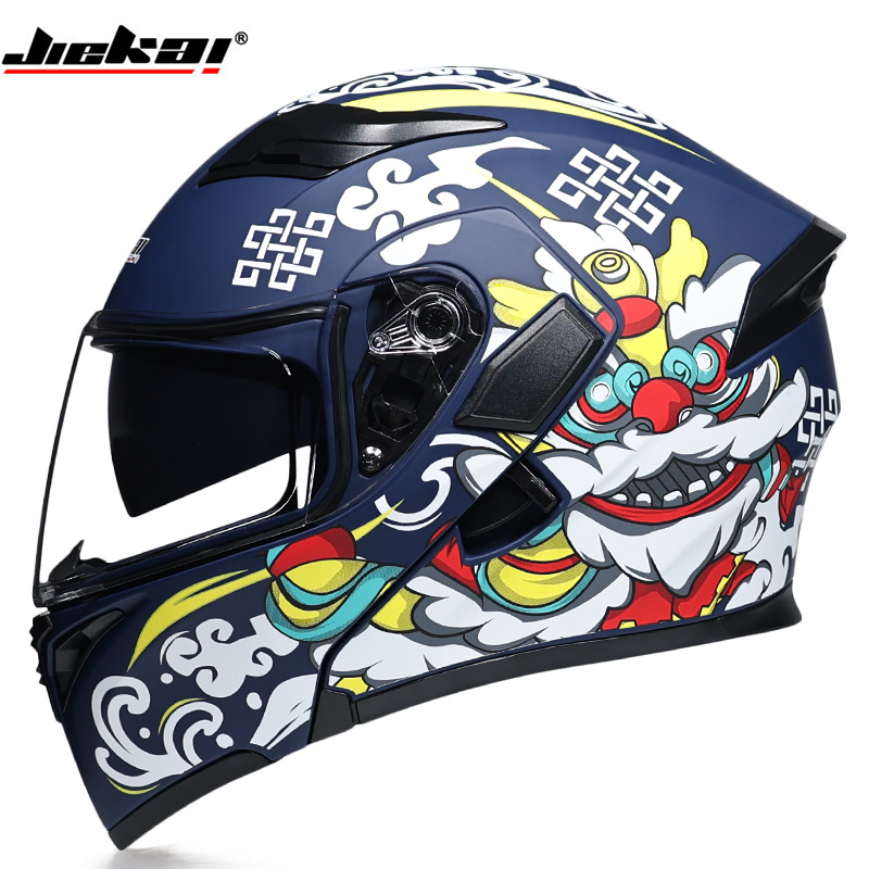 W Bluetooth Anti-fog Double Le - Full Face Motorcycle Helmet With Bluetooth ulasan dan harga