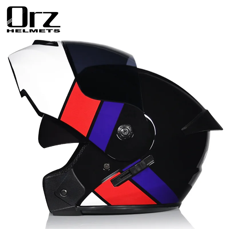 Orz901 Double Lens Full Face R - Dual Visor Motorcycle Racing Helmet ulasan dan harga