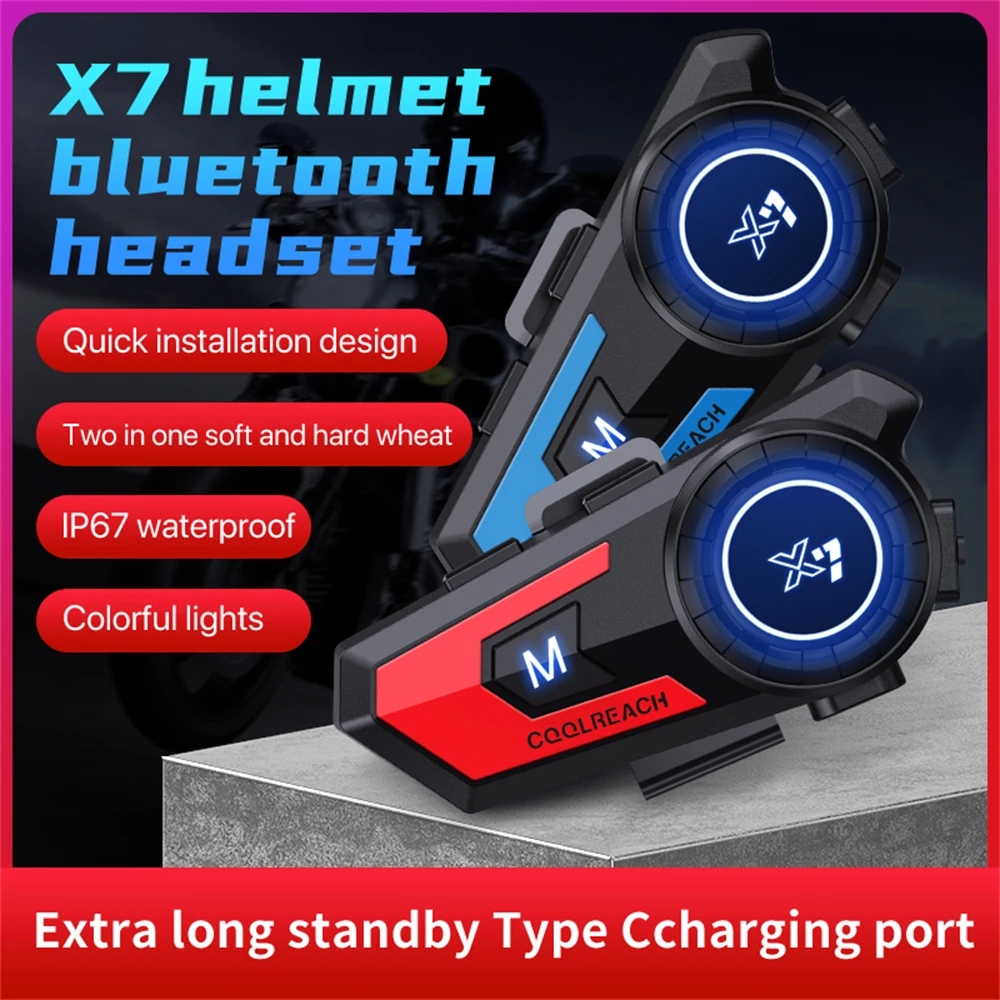X7 Motorcycle Helmet Headset W - Full Face Motorcycle Helmet With Bluetooth ulasan dan harga