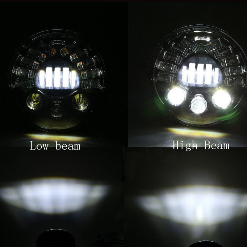 7inch Adaptive Round Motorcycl - Universal Motorcycle Led Headlight Projector ulasan dan harga