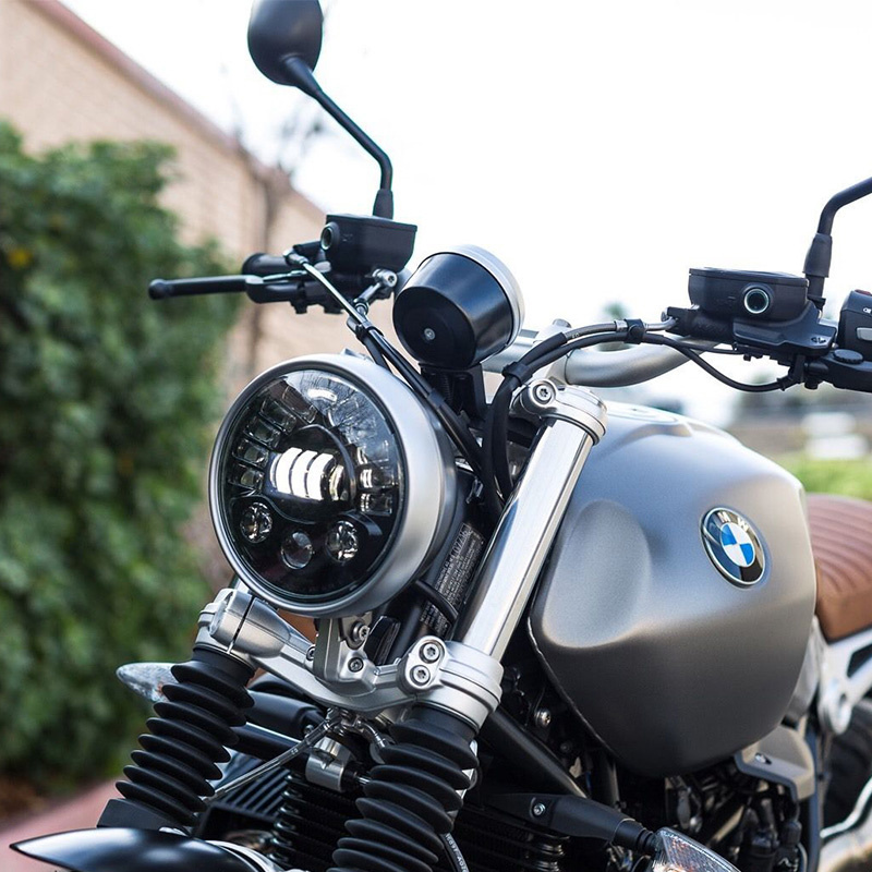 7inch Adaptive Round Motorcycl - Universal Motorcycle Led Headlight Projector ulasan dan harga